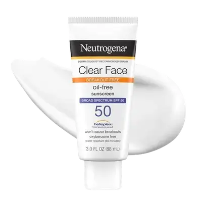 Clear Face Oil-Free Sunscreen SPF50 Water Resistant 80min 88ml _ Neutrogena
