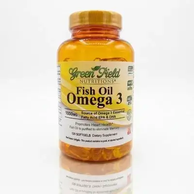 Green Field Fish Oil Omega 3 1000mg (120 Softgels)