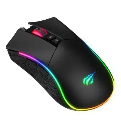 Havit Gamenote Snipe MS1001S V2 Gaming Mouse with RGB Macro – 8000 DPI, 7 Keys, RGB Lighting, Programmable