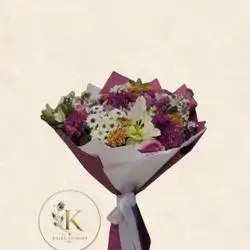 Rose, Chrysanthemum, Lily & Alstroemeria Bouquet