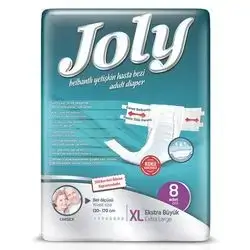 Joly Adult Diapers XL Size, 8 Pcs