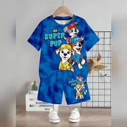 SHEIN 2pcs/Set Casual Cartoon Pattern T-Shirt And Shorts -6 years