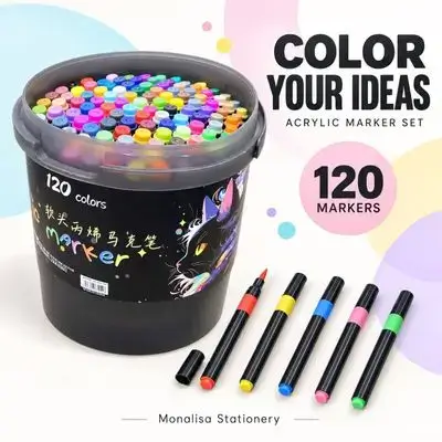 Acrylic Marker Set – 120 Colors