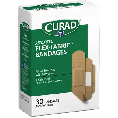 Curad Assorted Flex Fabric Bandages 30pcs