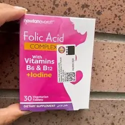 Folic Acid complex with vitamin B6&B12+Iodine 30 tablet