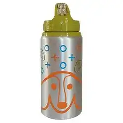 Oops- Aluminum Straw Bottle 500Ml 3Y+, Green