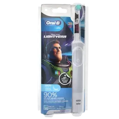 Kids Electric Toothbrush, 1 Disney Buzz Handle, 1 Brush, Ages 3 And Up _ Oral-B