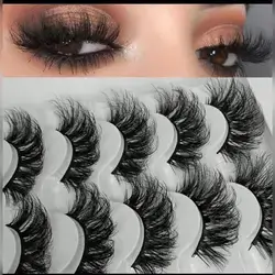 5 Pairs Fluffy False Eyelashes