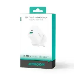 Joyroom 20W USB And Type-C + White CABLE