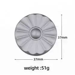 Silver flower push card