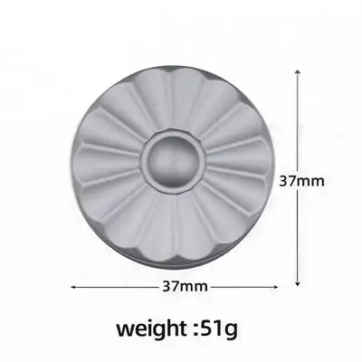 Silver flower push card