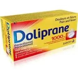 Doliprane (Paracetamol 1000mg) 8 Tablets_SANOFI