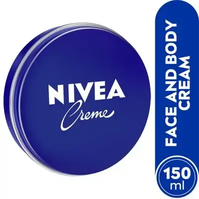 Nivea Cream 150ml ، المرطب العائلي الأصلي، يوفر العناية المركزة والحماية، ويترك البشرة ناعمة ولينة ورطبة.