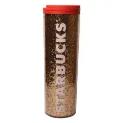 Starbucks Gold Glitter Reusable Coffee Tumbler – 473ml (16oz)