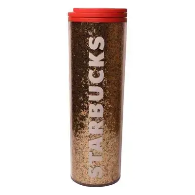 Starbucks Gold Glitter Reusable Coffee Tumbler – 473ml (16oz)