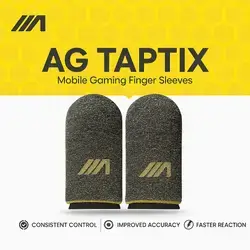 AG Taptix Mobile Gaming Finger Sleeves – Yellow (2-Pack)