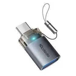 McDodo OT7400 USB-A 3.0 to USB-C Transfer Adapter (Black)