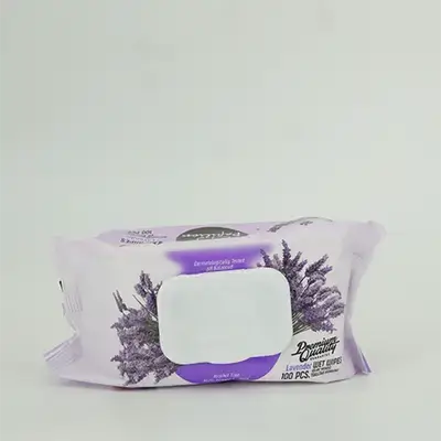 Papilion Premium Quality Lavender Wet Wipes 100 Count