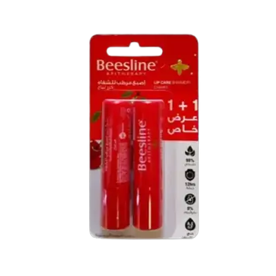 Lip Care Shimmery Cherry 1+1 4g _ Beesline