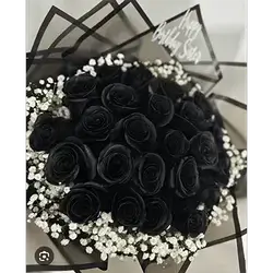 Bouquet Of Black Flowers 25 Flowers