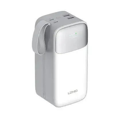 LDNIO PQ50 22.5W 185Wh 50000mAh LED Display External Battery Power Bank | 2 Inputs