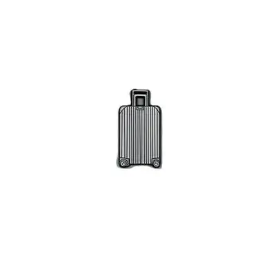 suitcase white metal sticker
