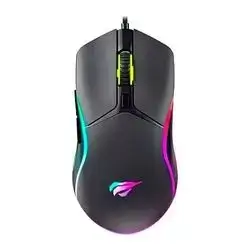 HAVIT GAMENOTE MS1029 RGB BACKLIGHT WIRED GAMING MOUSE BLACK