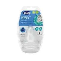 Physio Teat Anti-Colic Slow Flow 0m+ 2Pcs _ Chicco