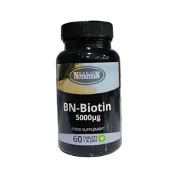 BN-Biotin 5000mcg 60 Tablets _ BASIC NUTRITION