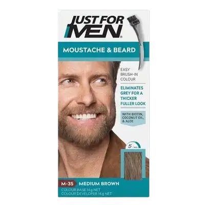 Mustache & Beard Dye M-35 MEDIUM BROWN 28g _ Just For Men