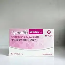 agmalife -amoxicillin,clavulanic acid- 625mg