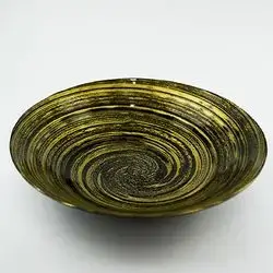 Gold And Black Mansaf Plate 40 Cm