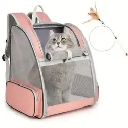 Pet Travel Bag Portable Cat Lightweight And Foldable Large Capacity With Mesh Ventilation Holes Suitable For Travel Use