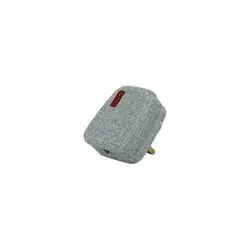Silver 3 Pin Plug