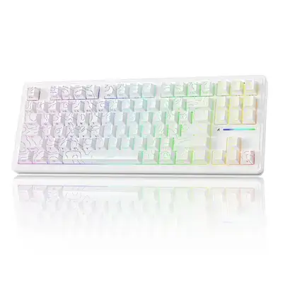 Attack Shark M87 2 Pro Wireless Mechanical Gaming Keyboard — White