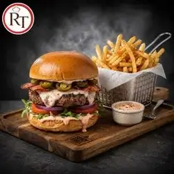 Spicy Beef Burger Meal