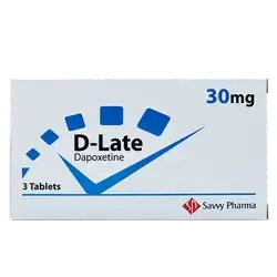 D-Late (Dapoxetine 30mg) 3 Tablets _ Savvy Pharma