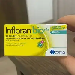 infloran bio plus 25 billion live probiotics 20 tablets of 250mg