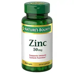 Zinc gluconate Natures Bounty 50 mg 100 Tablets
