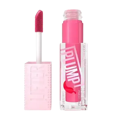 Lifter Plump + Chili Pepper Lip Plumping Gloss 003 PINK STING 5.4ml _ MAYBELLINE NEW YORK