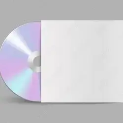 CD empty with white envelope cover