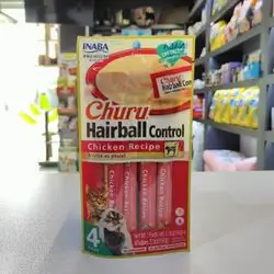 Inaba Churu HairBall Control ( Chicken Recipe ) 4 Tubes