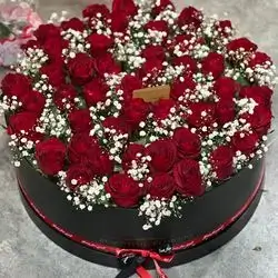 50 flower red box 