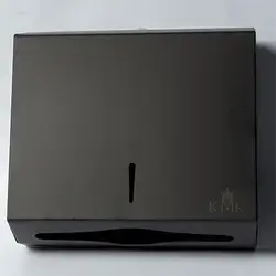 Z Folder Napkin Dispenser Steel Black
