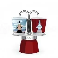 Moka set mini r 2tz red +2 bicchierini