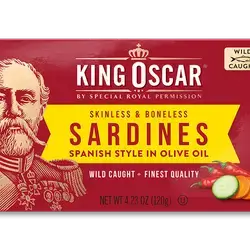 King Oscar Premium Sardines SKINLESS & BONELESS SARDINES SPANISH STYLE