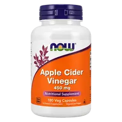 Apple Cider Vinegar 450mg 180 Veg Capsules _ now