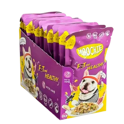 Moochie Fit & Healthy Wet Dog Food with Lamb