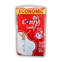 Confi Lady Max Extra Diapers, 16 Count