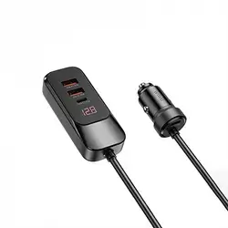 WiWU 120W Extend Car Charger Dual USB-A+Dual USB-C Wi-QC015